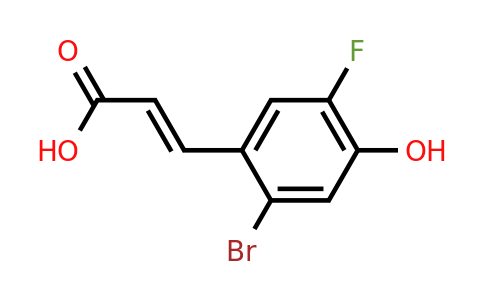 1807396-65-1 | 2-Bromo-5-fluoro-4-hydroxycinnamic acid