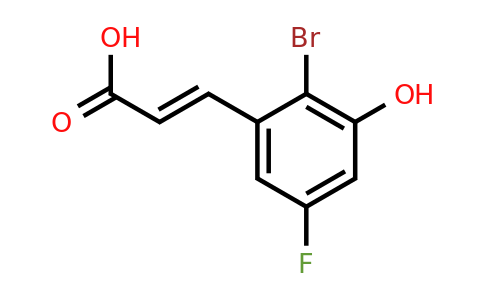 1807396-69-5 | 2-Bromo-5-fluoro-3-hydroxycinnamic acid