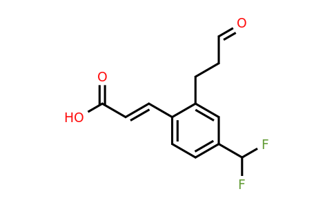 1807396-76-4 | 4-(Difluoromethyl)-2-(3-oxopropyl)cinnamic acid