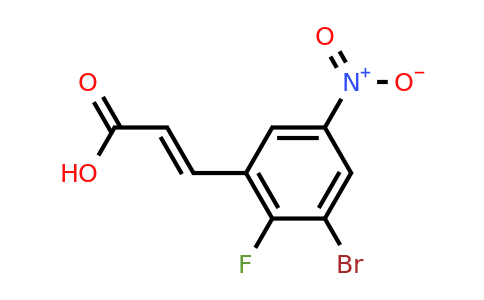 1807396-90-2 | 3-Bromo-2-fluoro-5-nitrocinnamic acid