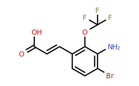 1807397-14-3 | 3-Amino-4-bromo-2-(trifluoromethoxy)cinnamic acid