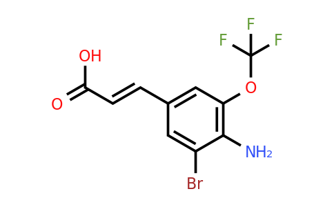 1807397-18-7 | 4-Amino-3-bromo-5-(trifluoromethoxy)cinnamic acid