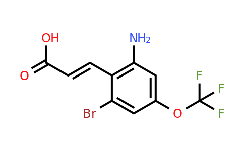 1807397-35-8 | 2-Amino-6-bromo-4-(trifluoromethoxy)cinnamic acid