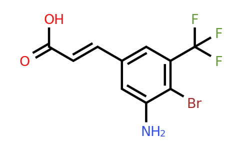 1807397-41-6 | 3-Amino-4-bromo-5-(trifluoromethyl)cinnamic acid