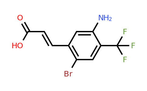 1807397-47-2 | 5-Amino-2-bromo-4-(trifluoromethyl)cinnamic acid