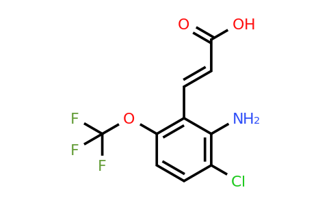 1807397-53-0 | 2-Amino-3-chloro-6-(trifluoromethoxy)cinnamic acid