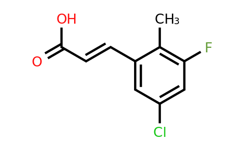 1807397-91-6 | 5-Chloro-3-fluoro-2-methylcinnamic acid