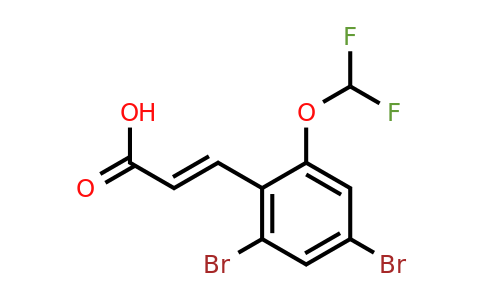 1807398-65-7 | 2,4-Dibromo-6-(difluoromethoxy)cinnamic acid