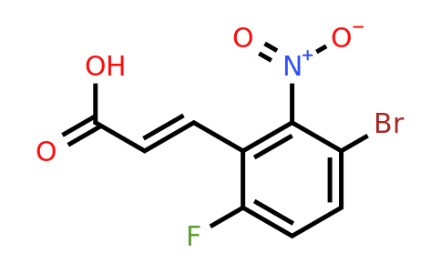 1807398-69-1 | 3-Bromo-6-fluoro-2-nitrocinnamic acid