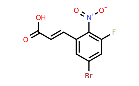 1807398-73-7 | 5-Bromo-3-fluoro-2-nitrocinnamic acid