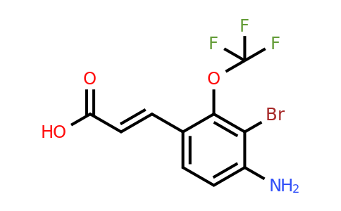 1807399-09-2 | 4-Amino-3-bromo-2-(trifluoromethoxy)cinnamic acid