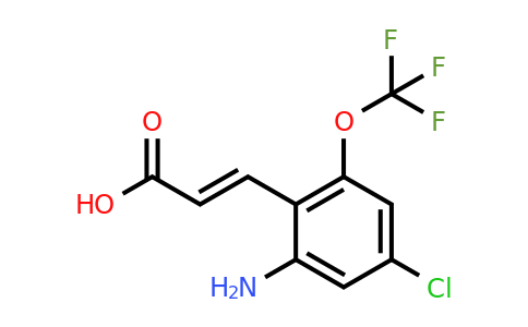 1807399-23-0 | 2-Amino-4-chloro-6-(trifluoromethoxy)cinnamic acid