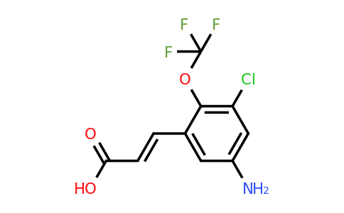 1807399-30-9 | 5-Amino-3-chloro-2-(trifluoromethoxy)cinnamic acid
