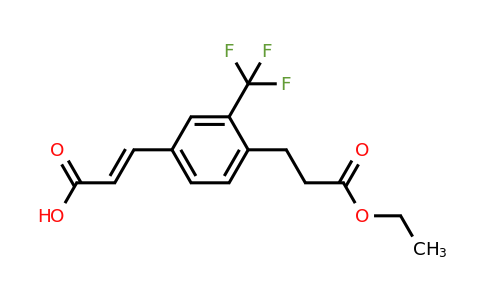 1807399-33-2 | 4-(3-Ethoxy-3-oxopropyl)-3-(trifluoromethyl)cinnamic acid