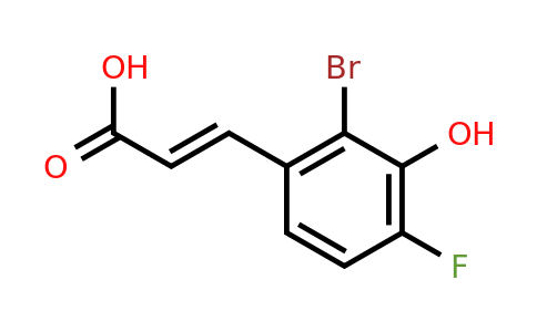 1807399-34-3 | 2-Bromo-4-fluoro-3-hydroxycinnamic acid