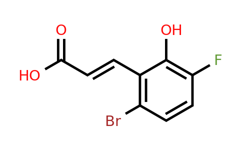 1807399-38-7 | 6-Bromo-3-fluoro-2-hydroxycinnamic acid