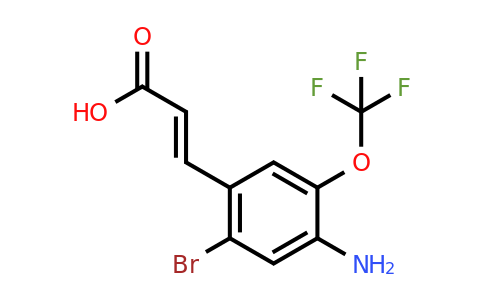 1807399-54-7 | 4-Amino-2-bromo-5-(trifluoromethoxy)cinnamic acid