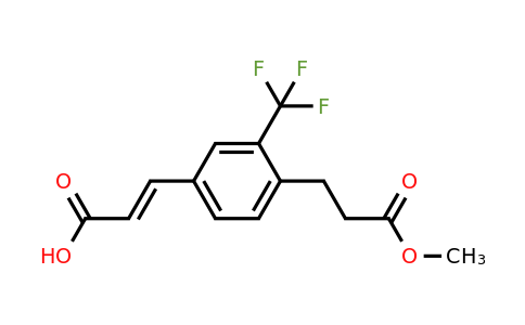 1807399-57-0 | 4-(3-Methoxy-3-oxopropyl)-3-(trifluoromethyl)cinnamic acid