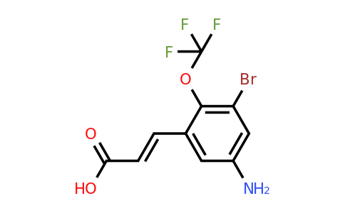 1807399-58-1 | 5-Amino-3-bromo-2-(trifluoromethoxy)cinnamic acid