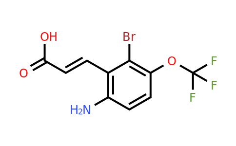 1807399-62-7 | 6-Amino-2-bromo-3-(trifluoromethoxy)cinnamic acid