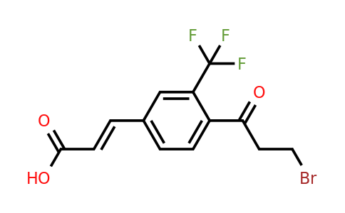 1807399-65-0 | 4-(3-Bromopropanoyl)-3-(trifluoromethyl)cinnamic acid