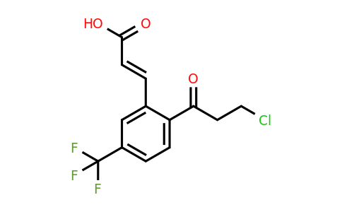 1807399-67-2 | 2-(3-Chloropropanoyl)-5-(trifluoromethyl)cinnamic acid