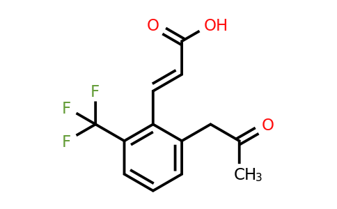 1807399-68-3 | 2-(2-Oxopropyl)-6-(trifluoromethyl)cinnamic acid