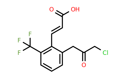 1807399-74-1 | 2-(3-Chloro-2-oxopropyl)-6-(trifluoromethyl)cinnamic acid