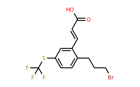 1807399-78-5 | 2-(3-Bromopropyl)-5-(trifluoromethylthio)cinnamic acid