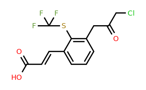 1807399-81-0 | 3-(3-Chloro-2-oxopropyl)-2-(trifluoromethylthio)cinnamic acid