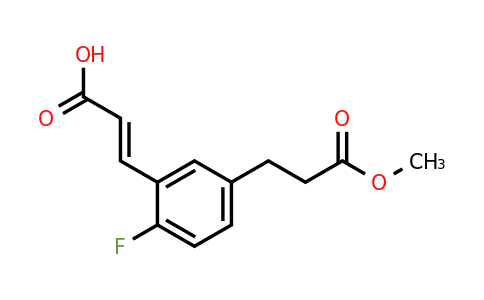 1807399-84-3 | 2-Fluoro-5-(3-methoxy-3-oxopropyl)cinnamic acid