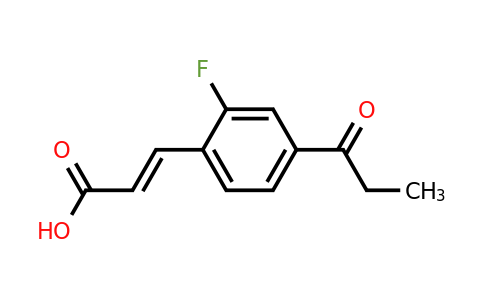 1807399-91-2 | 2-Fluoro-4-propionylcinnamic acid