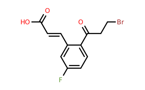 1807399-94-5 | 2-(3-Bromopropanoyl)-5-fluorocinnamic acid