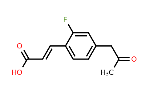 1807400-05-0 | 2-Fluoro-4-(2-oxopropyl)cinnamic acid