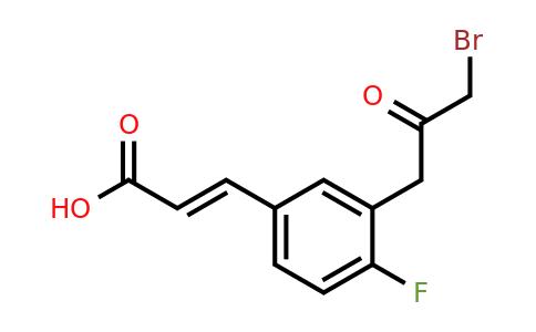 1807400-13-0 | 3-(3-Bromo-2-oxopropyl)-4-fluorocinnamic acid