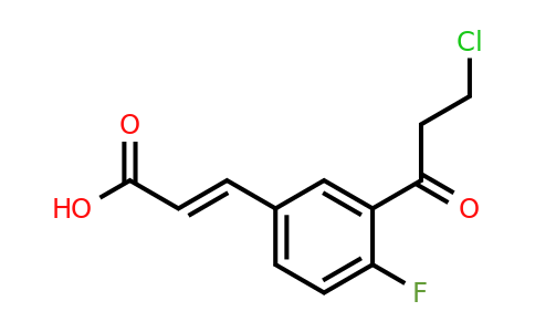 1807400-15-2 | 3-(3-Chloropropanoyl)-4-fluorocinnamic acid