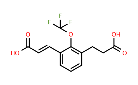 1807400-84-5 | 3-(2-Carboxyethyl)-2-(trifluoromethoxy)cinnamic acid