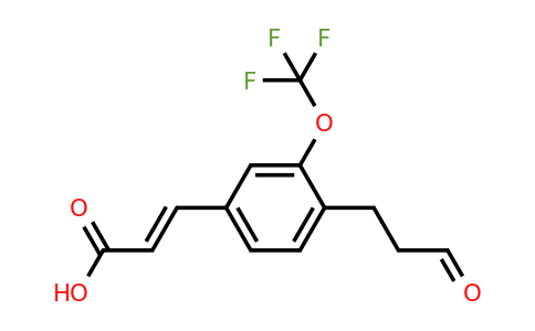 1807401-08-6 | 4-(3-Oxopropyl)-3-(trifluoromethoxy)cinnamic acid