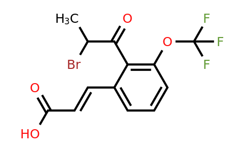 1807401-12-2 | 2-(2-Bromopropanoyl)-3-(trifluoromethoxy)cinnamic acid
