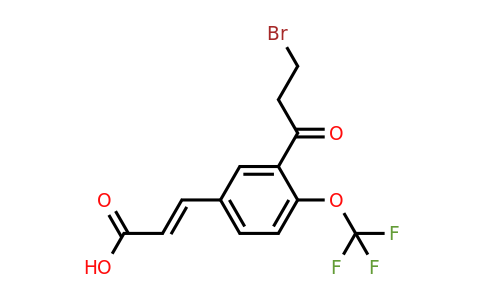 1807401-21-3 | 3-(3-Bromopropanoyl)-4-(trifluoromethoxy)cinnamic acid