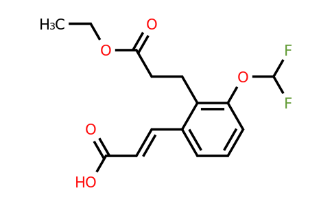 1807401-28-0 | 3-(Difluoromethoxy)-2-(3-ethoxy-3-oxopropyl)cinnamic acid