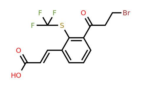 1807401-30-4 | 3-(3-Bromopropanoyl)-2-(trifluoromethylthio)cinnamic acid