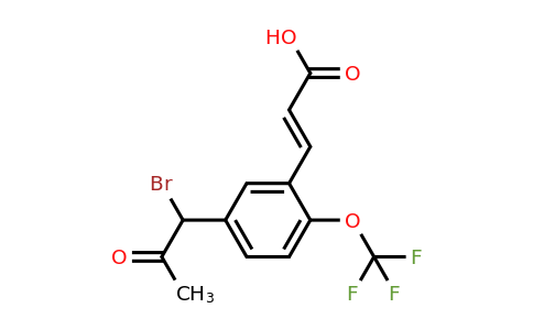 1807401-33-7 | 5-(1-Bromo-2-oxopropyl)-2-(trifluoromethoxy)cinnamic acid