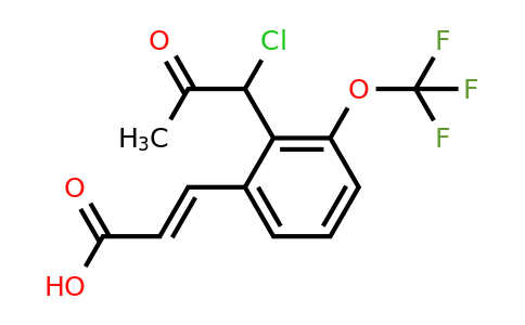 1807401-40-6 | 2-(1-Chloro-2-oxopropyl)-3-(trifluoromethoxy)cinnamic acid