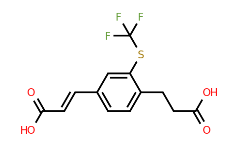 1807401-84-8 | 4-(2-Carboxyethyl)-3-(trifluoromethylthio)cinnamic acid