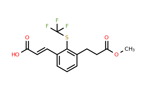 1807401-88-2 | 3-(3-Methoxy-3-oxopropyl)-2-(trifluoromethylthio)cinnamic acid
