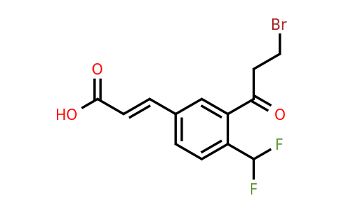 1807402-00-1 | 3-(3-Bromopropanoyl)-4-(difluoromethyl)cinnamic acid