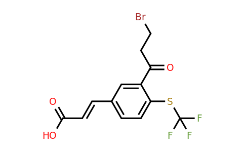 1807402-20-5 | 3-(3-Bromopropanoyl)-4-(trifluoromethylthio)cinnamic acid