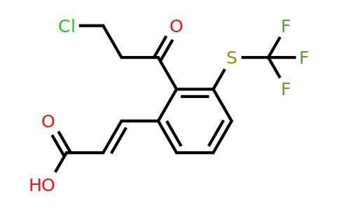 1807402-25-0 | 2-(3-Chloropropanoyl)-3-(trifluoromethylthio)cinnamic acid