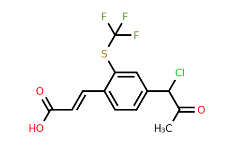 1807402-50-1 | 4-(1-Chloro-2-oxopropyl)-2-(trifluoromethylthio)cinnamic acid